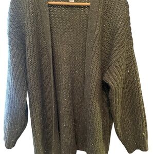 American Eagle Outfitters Green Knit Cardigan